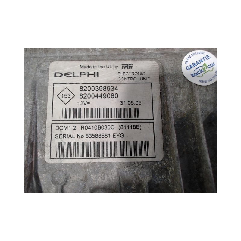 CALCULATEUR MOTEUR RENAULT MODUS