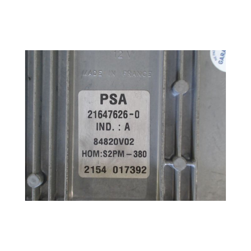 CALCULATEUR MOTEUR CITROEN C3