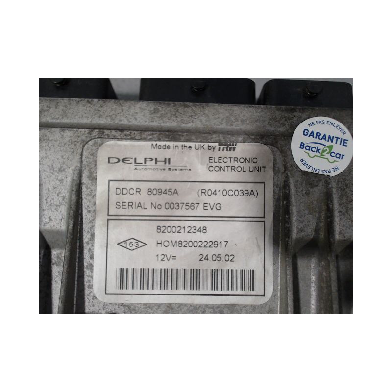 CALCULATEUR MOTEUR RENAULT CLIO