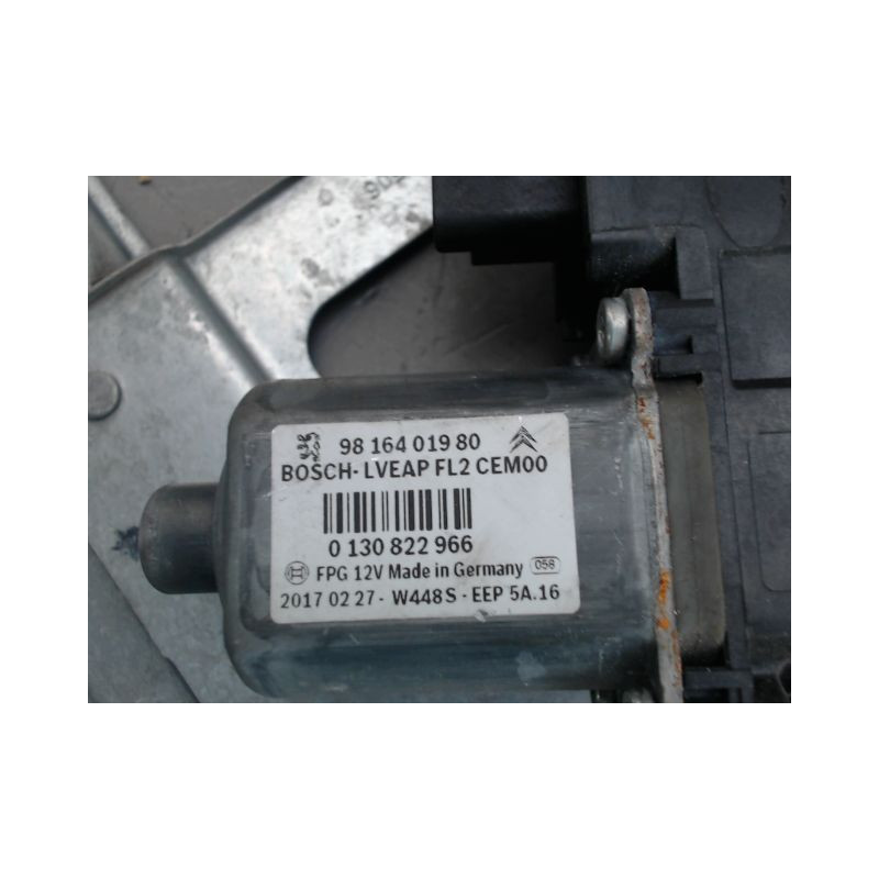 MECANISME LEVE-GLACE AVANT GAUCHE PEUGEOT 208