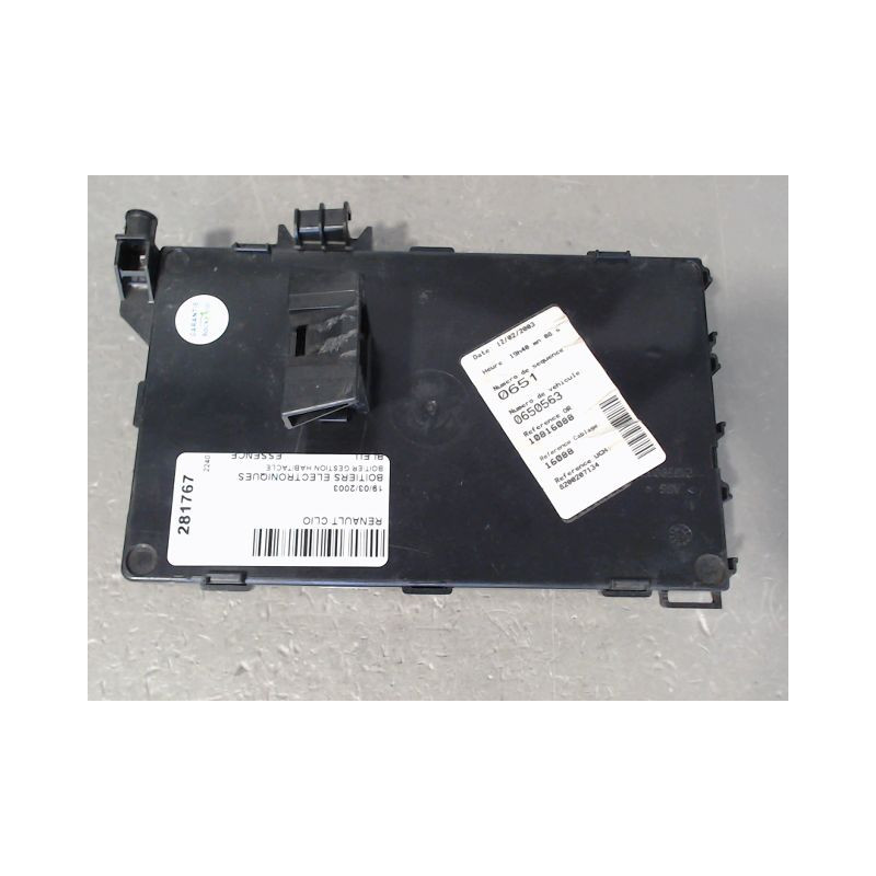 BOITIER GESTION HABITACLE RENAULT CLIO