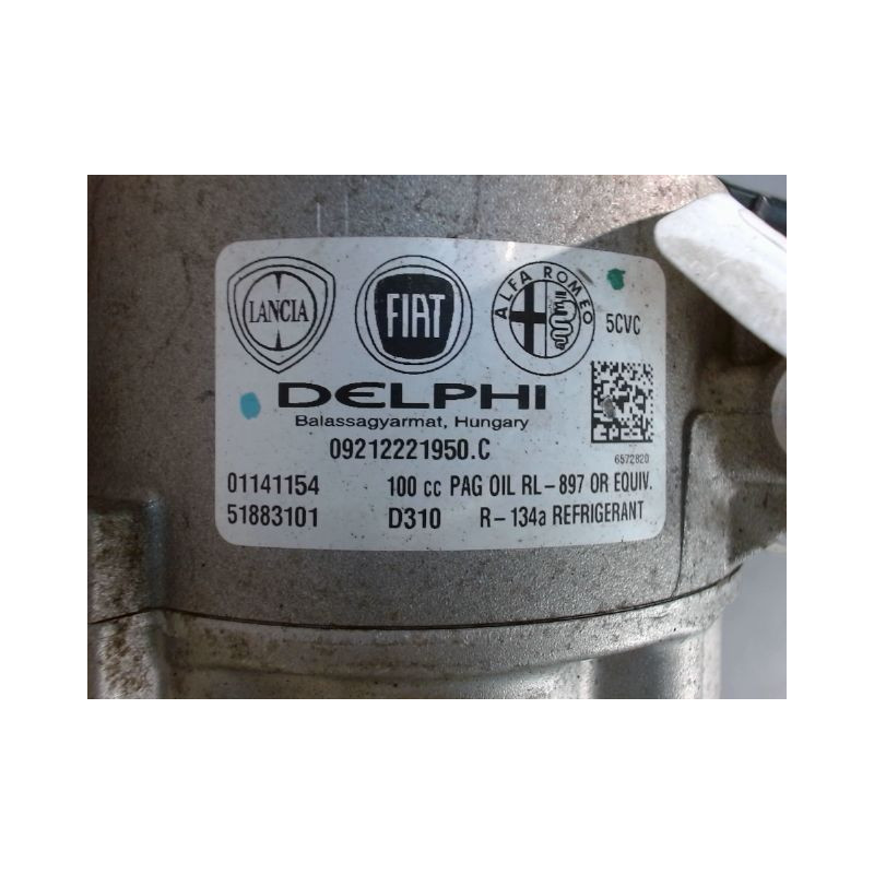 COMPRESSEUR AIR CONDITIONNE FIAT 500 2007-