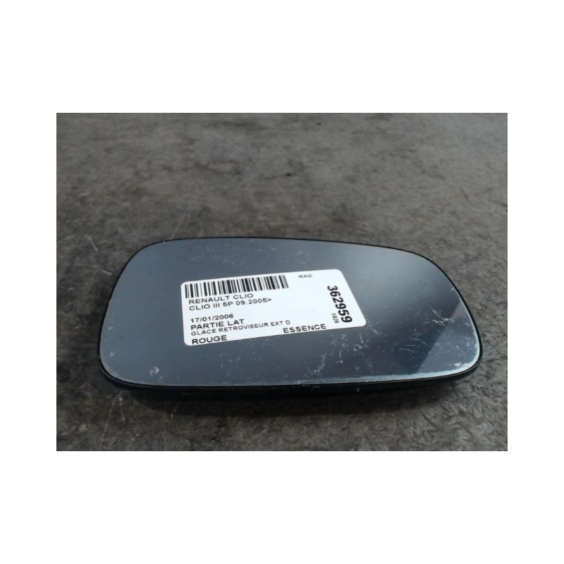 GLACE RETROVISEUR EXT D RENAULT CLIO III 2005-