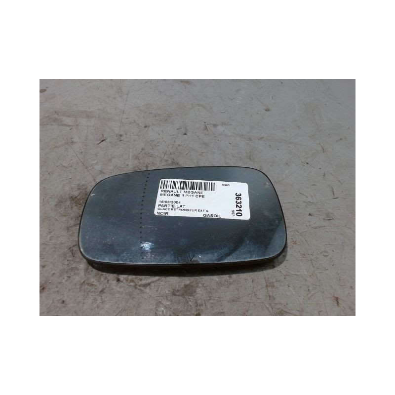GLACE RETROVISEUR EXT G RENAULT MEGANE II PH1 CPE 02-05
