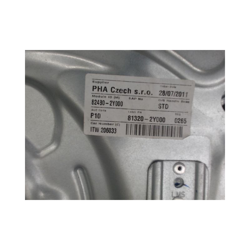MECANISME LEVE-GLACE AVANT DROIT HYUNDAI IX35