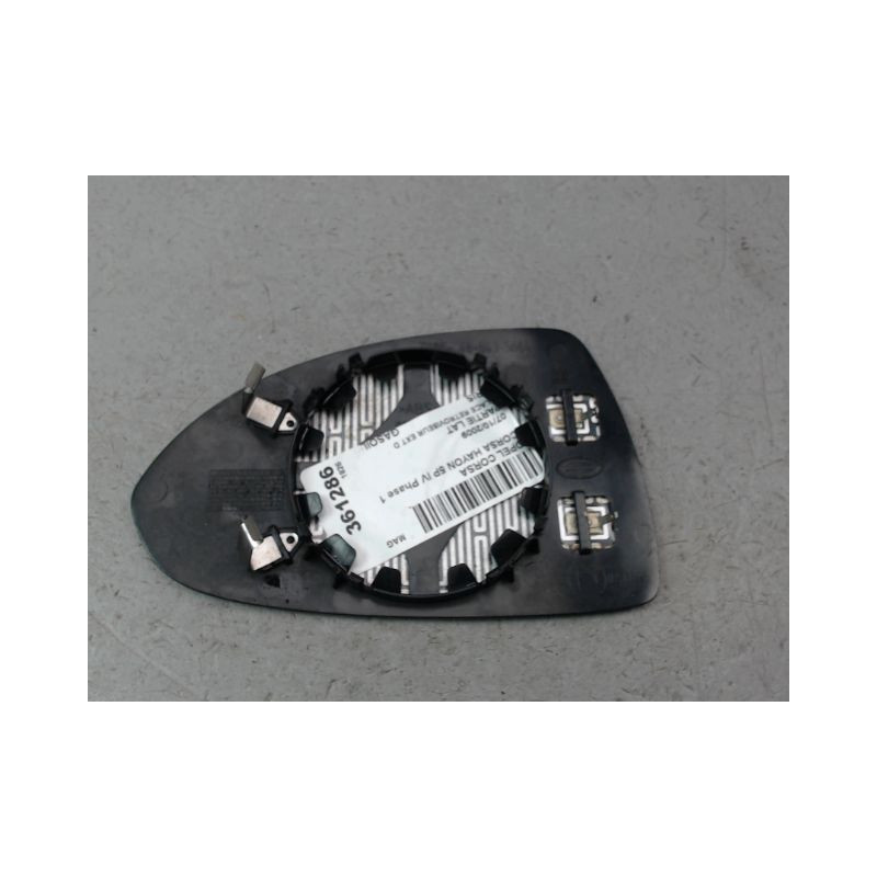 GLACE RETROVISEUR EXT D OPEL CORSA IV Phase 1 (D) 2006-2010