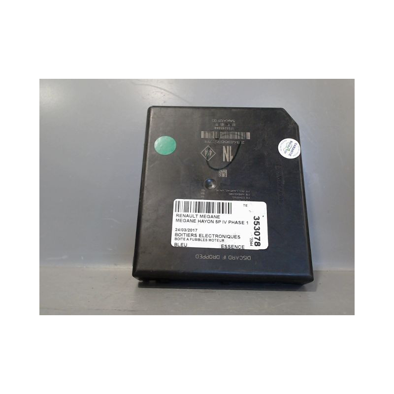 BOITE A FUSIBLES RENAULT MEGANE IV PHASE 1 2015-