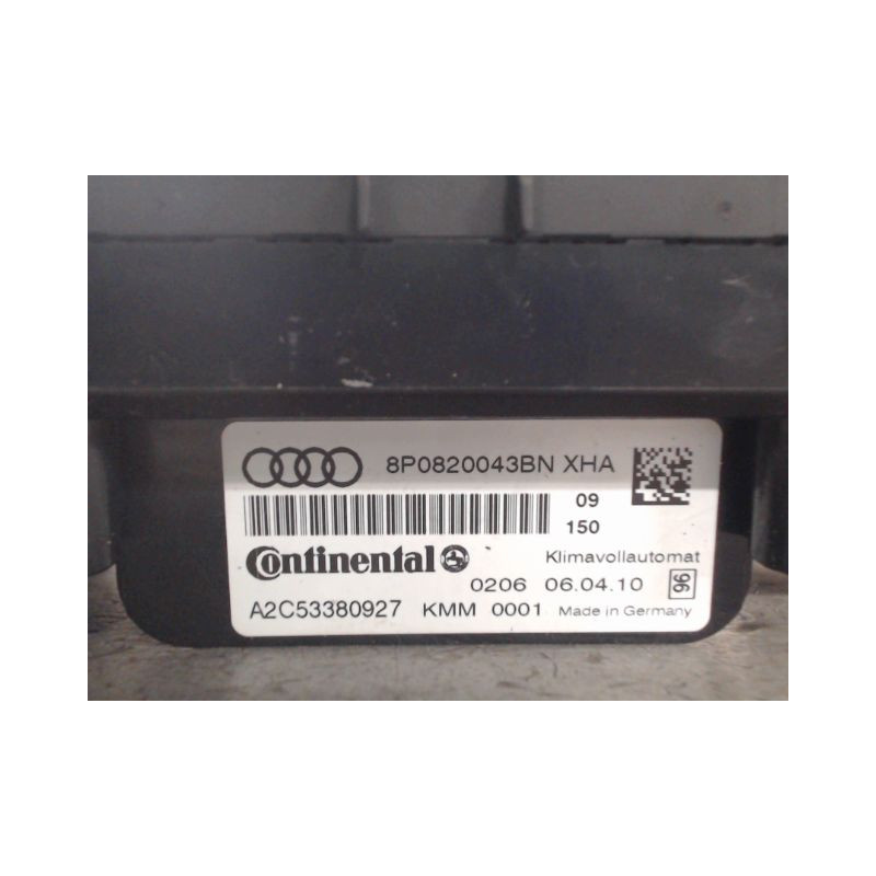 COMMANDE DE CHAUFFAGE AUDI A3