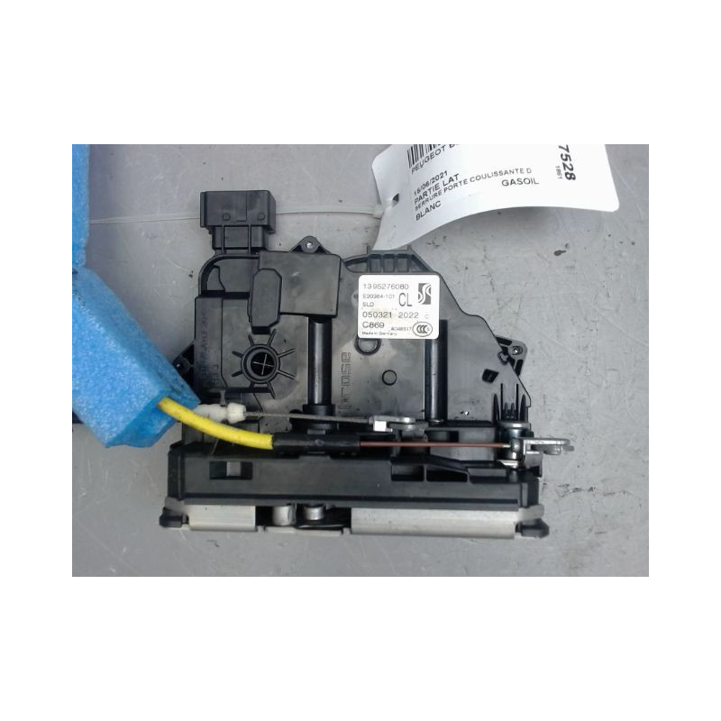 SERRURE PORTE COULISSANTE DROIT PEUGEOT BOXER 3 PHASE 2 2.2 HDI - 16V