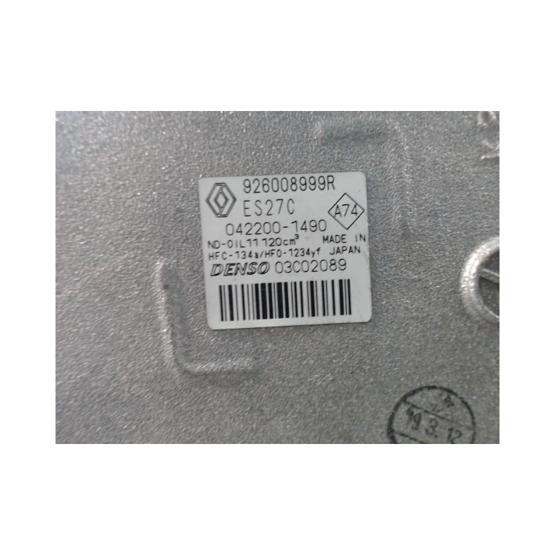 COMPRESSEUR AIR CONDITIONNE RENAULT ZOE