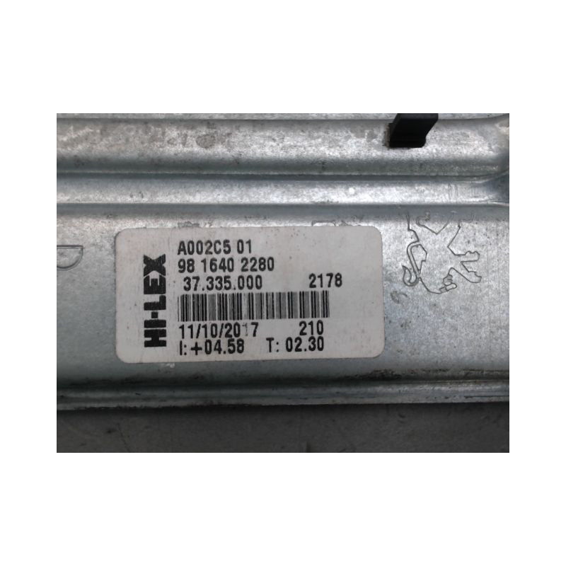 MECANISME LEVE-GLACE ARRIERE DROIT PEUGEOT 208