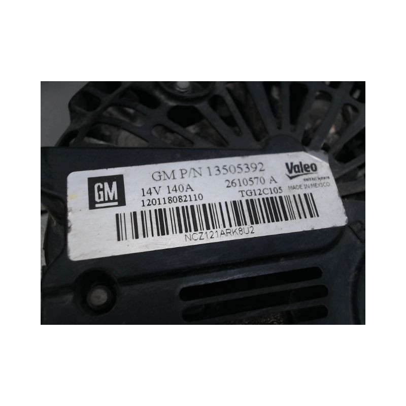 ALTERNATEUR OPEL MERIVA
