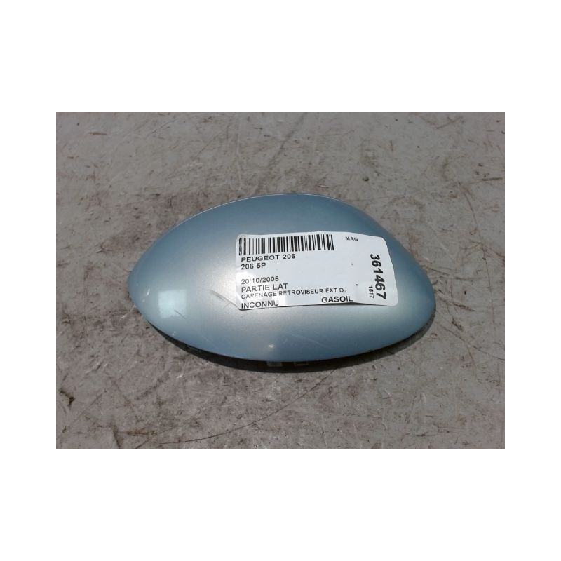 CARENAGE RETROVISEUR EXTERIEUR DROIT PEUGEOT 206 5P