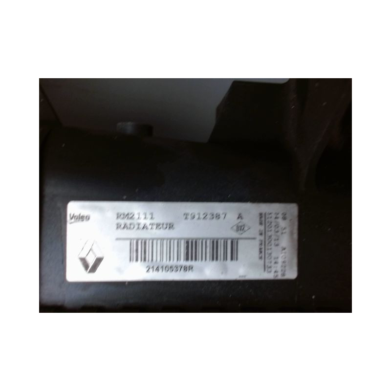 RADIATEUR RENAULT MEGANE 3 PHASE 2 1.5 DCI - 8V