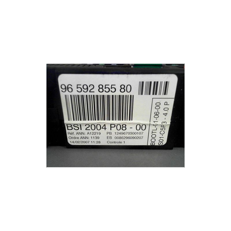 BOITIER GESTION HABITACLE CITROEN C4 04-08