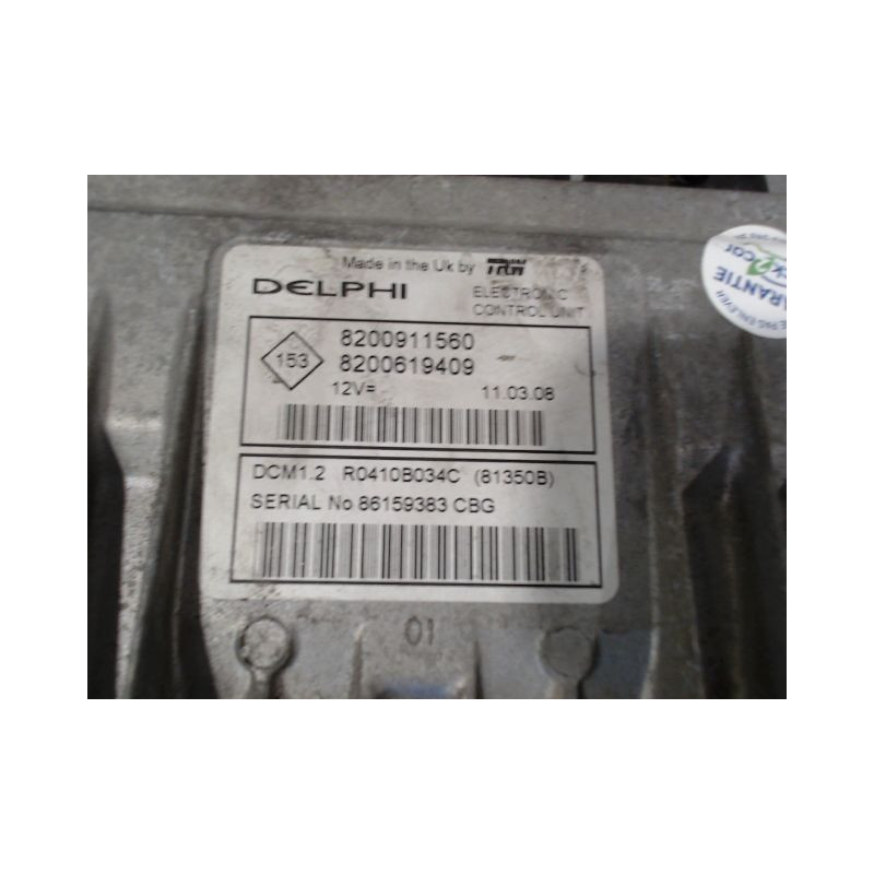 CALCULATEUR MOTEUR RENAULT MODUS Phase 2 2008-2012