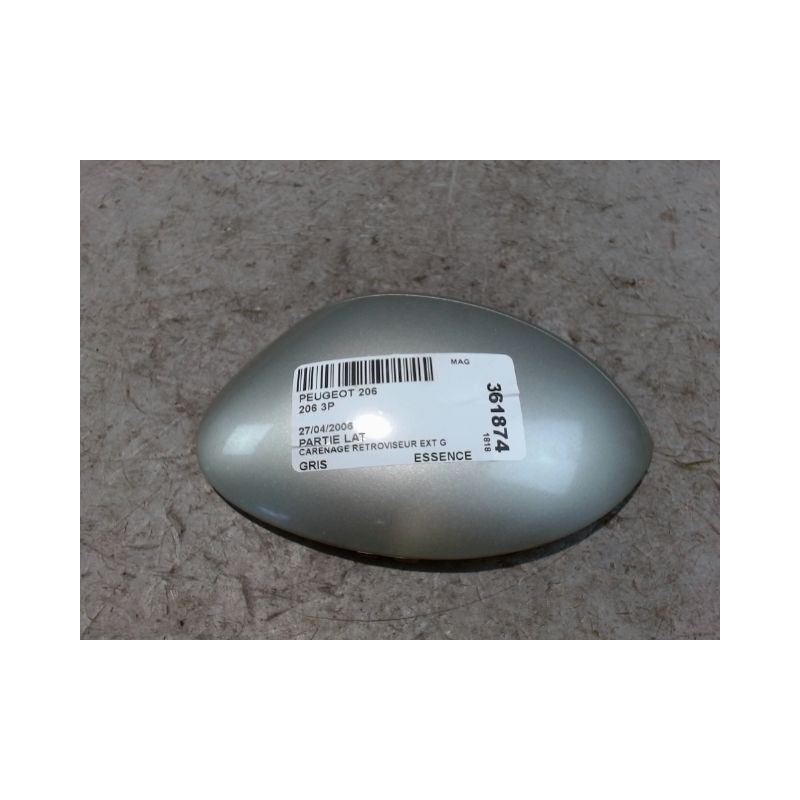 CARENAGE RETROVISEUR EXTERIEUR GAUCHE PEUGEOT 206 3P