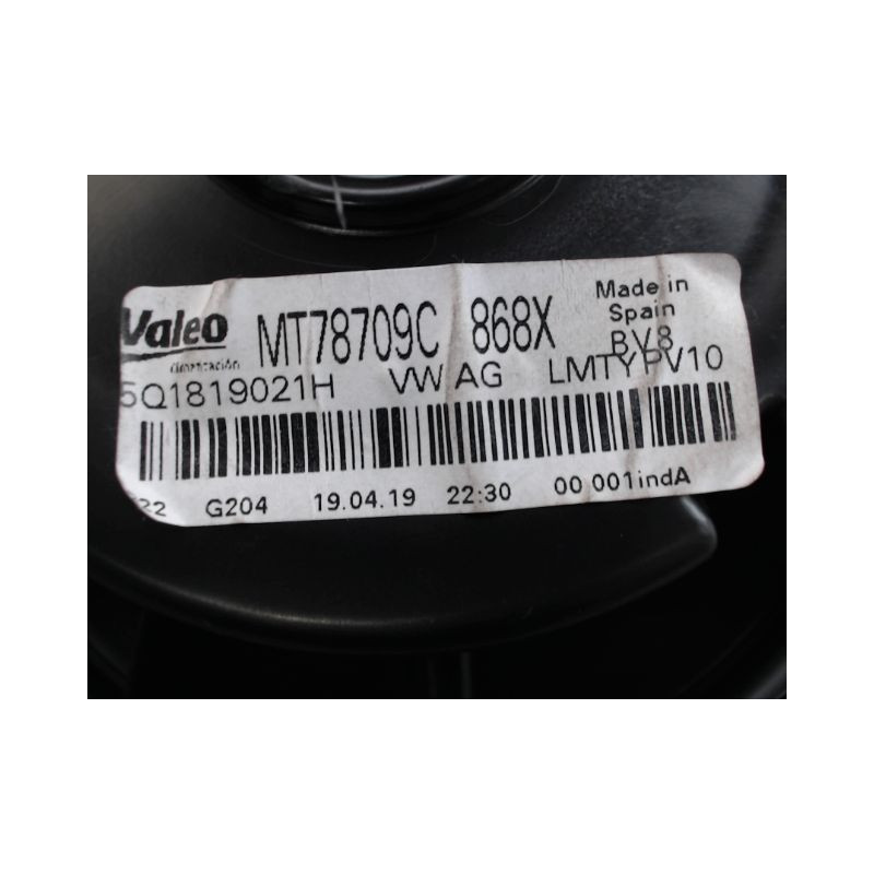 MOTEUR VENTILATEUR CHAUFFAGE SEAT LEON