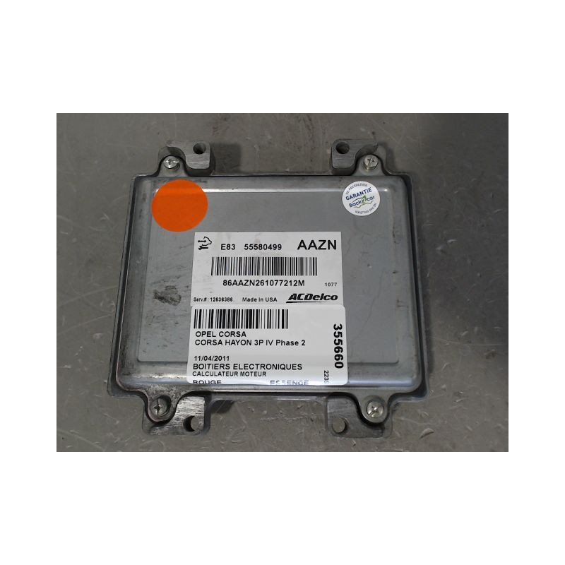 CALCULATEUR MOTEUR OPEL CORSA IV Phase 2 (D) 2011-2015