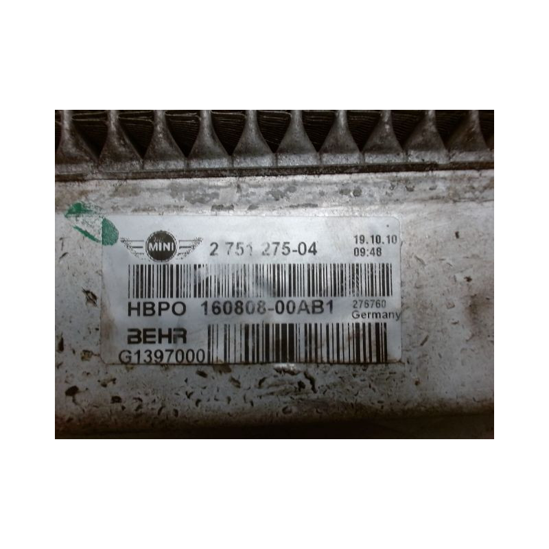 RADIATEUR MINI MINI 2 R56 PHASE 1 1.6D - 16V