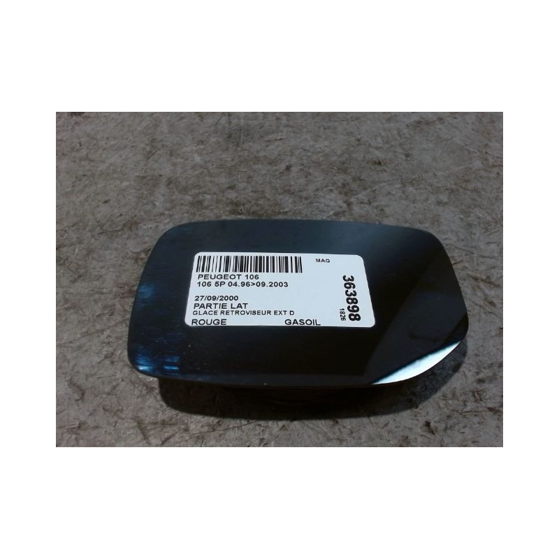GLACE RETROVISEUR EXT D PEUGEOT 106 96-2003