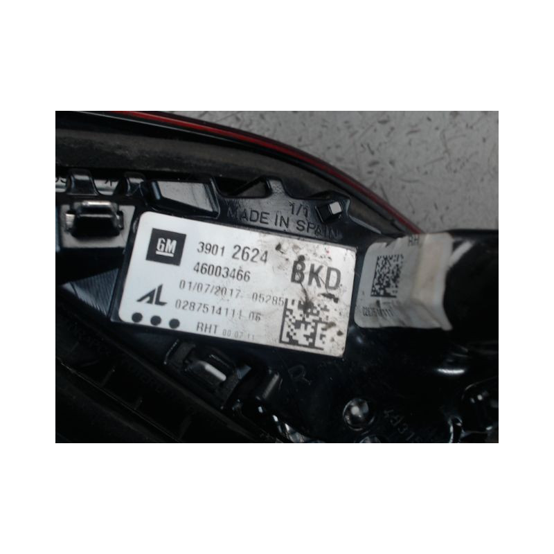 FEU ARRIERE INTERIEUR DROIT OPEL CORSA