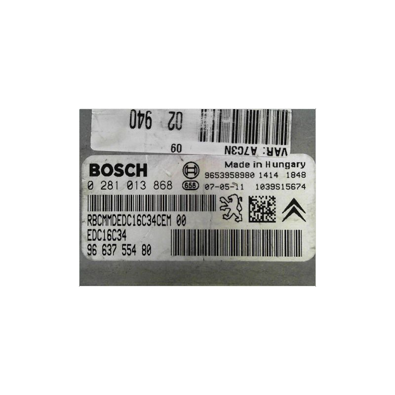 CALCULATEUR MOTEUR PEUGEOT 207 SW 2007-2013