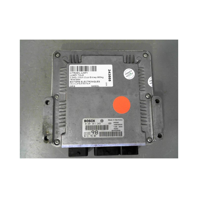 CALCULATEUR MOTEUR CITROEN JUMPY TOLE