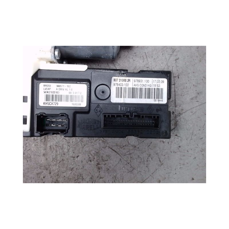 MECANISME+MOTEUR LEVE-GLACE AVANT GAUCHE RENAULT LAGUNA III 2007-