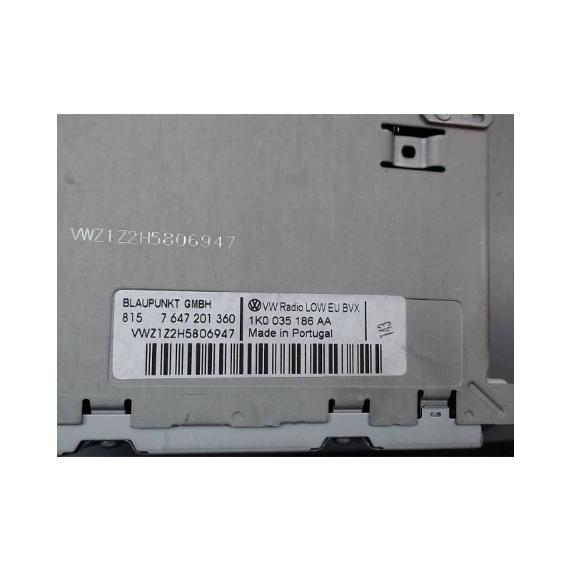 AUTORADIO VOLKSWAGEN GOLF VI (1K) 2008-2013